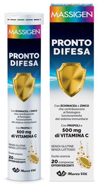MASSIGEN PRONTO DIFESA 20 COMPRESSE EFFERVESCENTI - Farmadillo