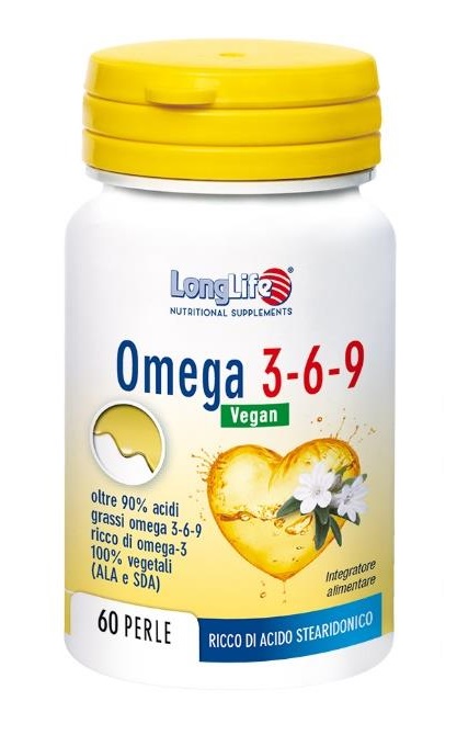 LONGLIFE OMEGA 3-6-9 VEGAN 750 MG 60 PERLE VEGETALI - Farmadillo
