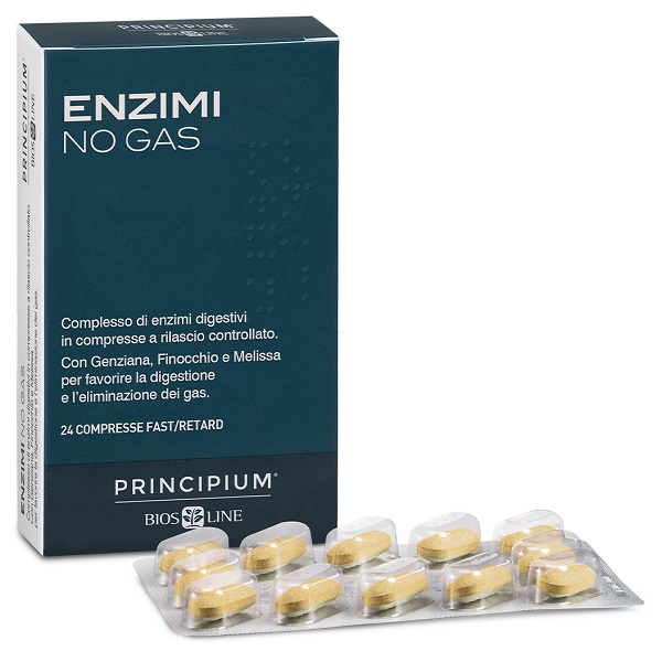 PRINCIPIUM ENZIMI NO GAS FAST/RETARD 24 COMPRESSE - Farmadillo