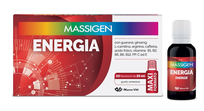 MASSIGEN ENERGIA 10 FLACONI DA 25 ML - Farmadillo
