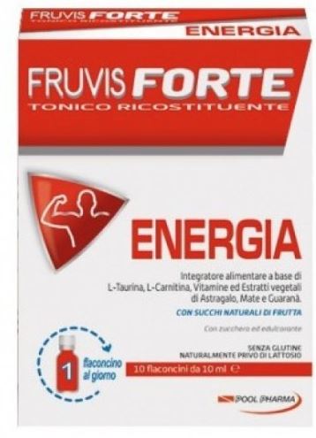 FRUVIS FORTE ENERGIA 10 FLACONCINI DA 10 ML - Farmadillo