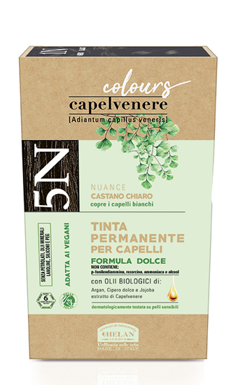 CAPELVENERE COLOURS TINTA CAPELLI 5N CASTANO CHIARO - Farmadillo