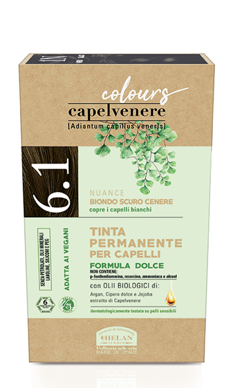 CAPELVENERE COLOURS TINTA CAPELLI 6,1N BIONDO SCURO CENERE - Farmadillo