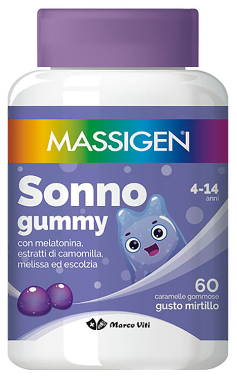 MASSIGEN SONNO GUMMY 60 CARAMELLE - Farmadillo