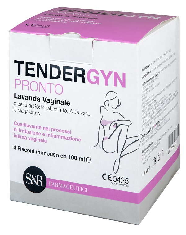 TENDERGYN PRONTO LAVANDA VAGINALE A BASE DI SODIO IALURONATO ALOE VERA E MAGARLDRATO 4X100 ML - Farmadillo