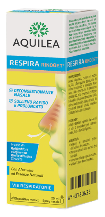 AQUILEA RESPIRA RINOGET 20 ML - Farmadillo