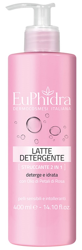 EUPHIDRA LATTE DETERGENTE STRUCCANTE 2IN1 400 ML - Farmadillo