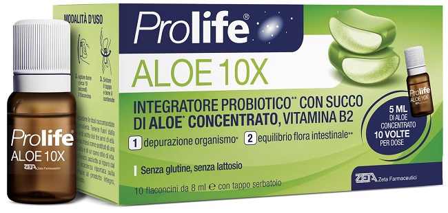 PROLIFE ALOE 10 FLACONI X 8 ML - Farmadillo