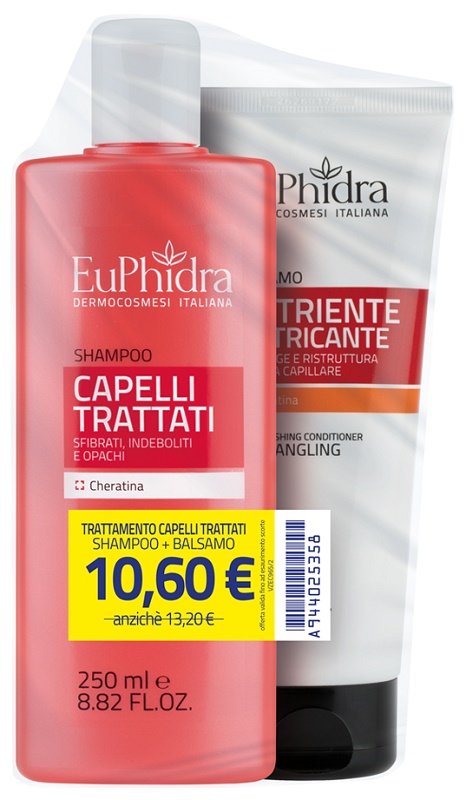 EUPHIDRA SHAMPOO CAPELLI TRATTATI 250 ML + BALSAMO NUTRIENTE 200 ML - Farmadillo