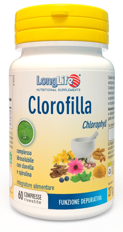 LONGLIFE CLOROFILLA 60 COMPRESSE RIVESTITE - Farmadillo