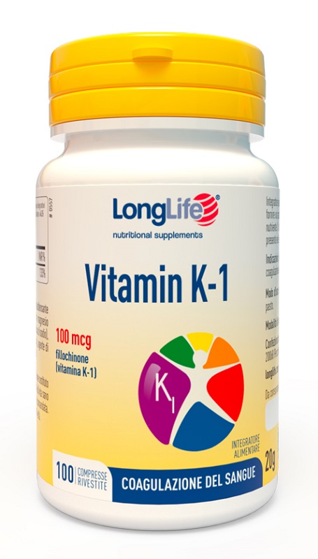 LONGLIFE VITAMIN K 100MCG 100 COMPRESSE RIVESTITE - Farmadillo
