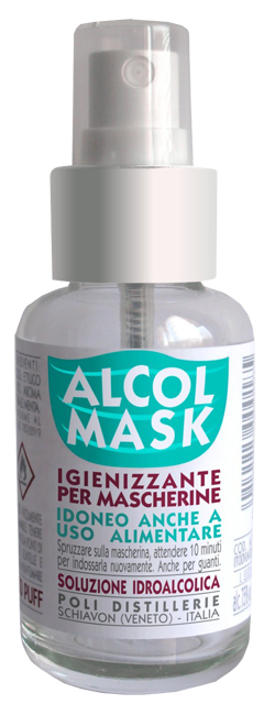 ALCOL MASK 50 ML IGIENIZZANTE MASCHERINE - Farmadillo