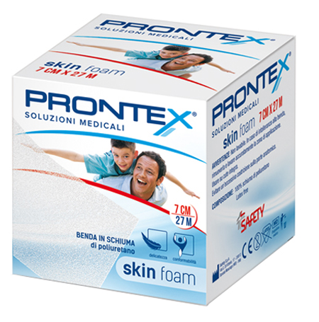 BENDA IN SCHIUMA PRONTEX SKIN FOAM M 27 X 7 CM BIANCO - Farmadillo