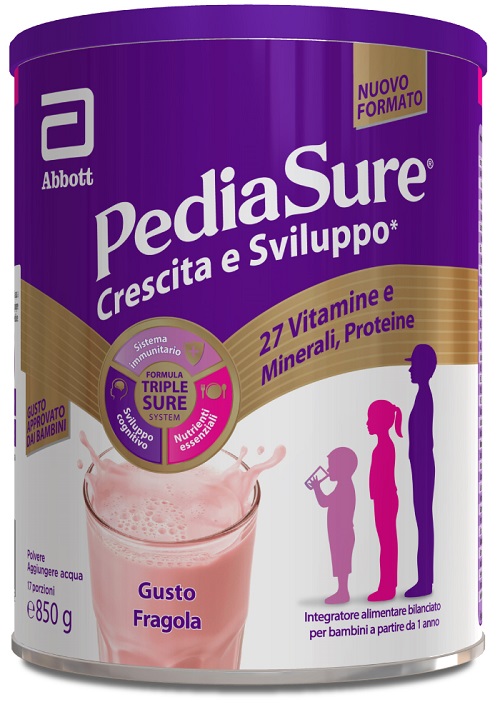 PEDIASURE CRESCITA&SVILUPPO FRAGOLA 850 G - Farmadillo