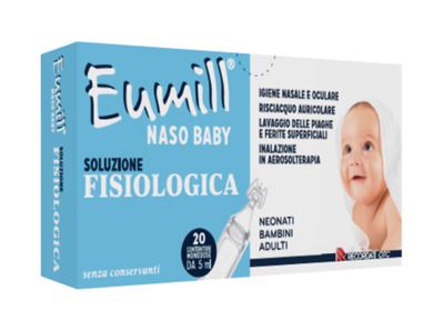 EUMILL NASO BABY SOLUZIONE FISIOLOGICA 20 CONTENITORI MONODOSE 5 ML - Farmadillo
