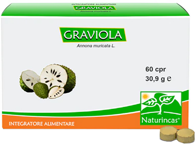 GRAVIOLA NATURINCAS 60 COMPRESSE - Farmadillo