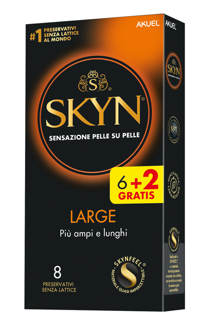 AKUEL SKYN LARGE PIU AMPI/LUNGHI 6 PEZZI + 2 OMAGGIO - Farmadillo