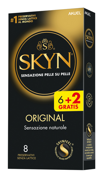 AKUEL SKYN ORIGINAL SENSAZIONE NATURALE 6 PEZZI + 2 OMAGGIO - Farmadillo