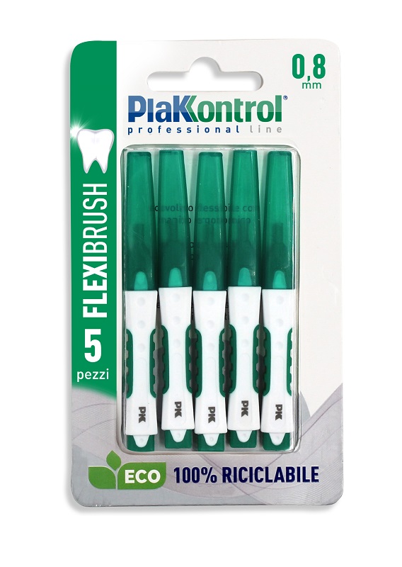 PLAKKONTROL FLEXIBRUSH SCOVOLINI INTERDENTALI 0,8 5 PEZZI - Farmadillo