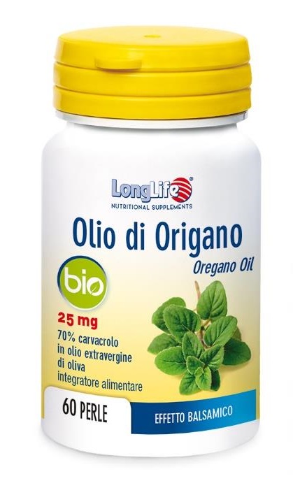 LONGLIFE OLIO ORIGANO BIO 60 PERLE DI GELATINA - Farmadillo