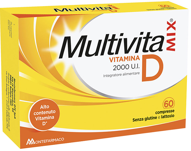 MULTIVITAMIX VITAMINA D 2000 UI 60 COMPRESSE - Farmadillo