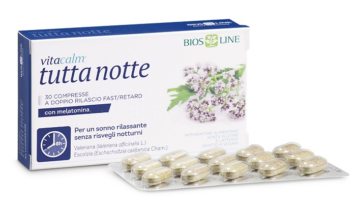 VITACALM TUTTA NOTTE CON MELATONINA 30 COMPRESSE - Farmadillo