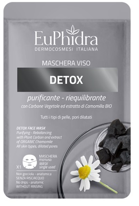 EUPHIDRA MASCHERA VISO DETOX 1 PEZZO - Farmadillo