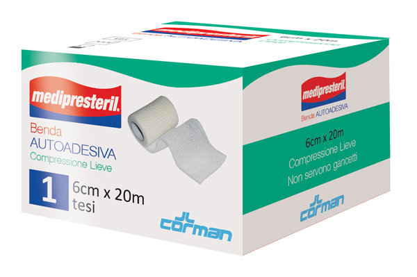 MEDIPRESTERIL BENDA AUTOADESIVA 6X2000 CM 1 PEZZO - Farmadillo