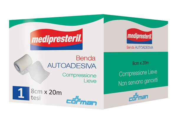 MEDIPRESTERIL BENDA AUTOADESIVA 8X2000 CM 1 PEZZO - Farmadillo