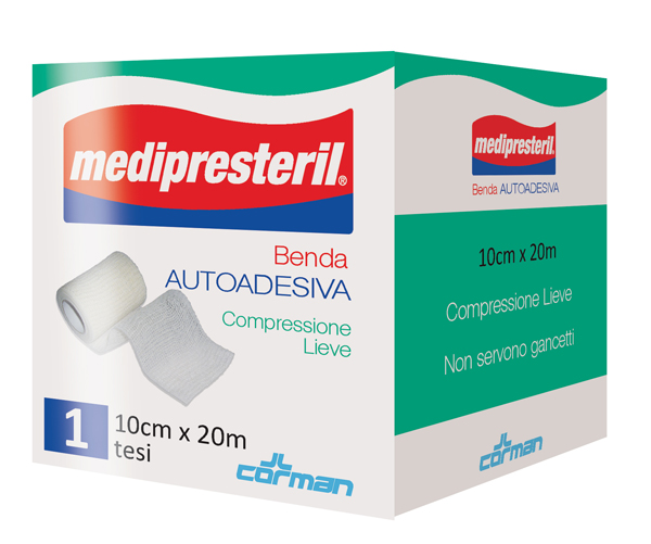 MEDIPRESTERIL BENDA AUTOADESIVA 10X2000 CM 1 PEZZO - Farmadillo