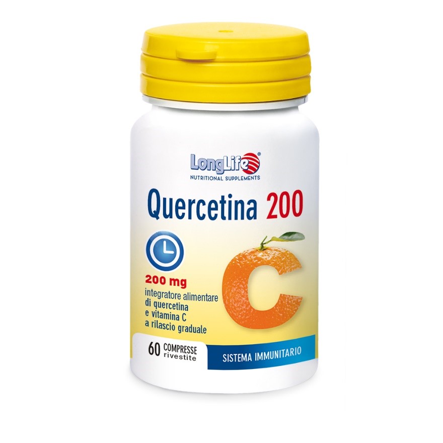 LONGLIFE QUERCETINA 200 60 COMPRESSE RIVESTITE - Farmadillo