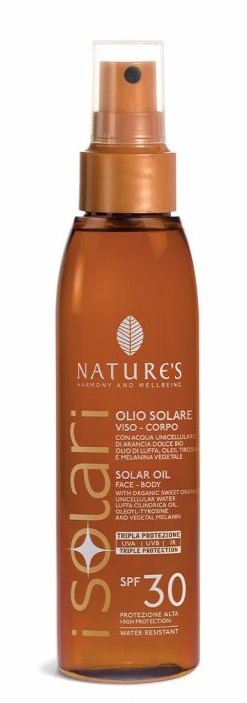 NATURE'S I SOLARI OLIO SOLARE VISO CORPO SPF 30 150 ML - Farmadillo