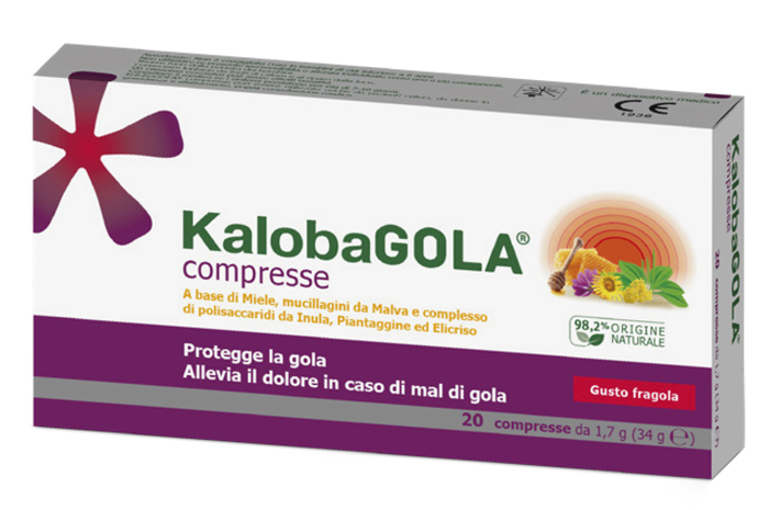 KALOBAGOLA 20 COMPRESSE FRAGOLA - Farmadillo