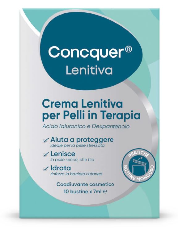 CONCQUER CREMA LENITIVA 10 BUSTINE DA 7 ML - Farmadillo