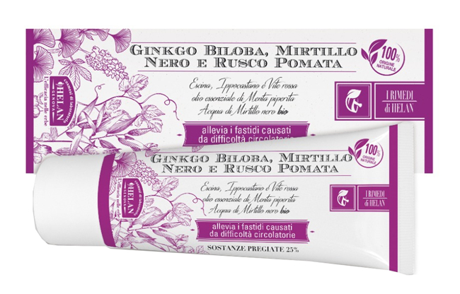 I RIMEDI DI HELAN GINKGO BILOBA MIRTILLO NERO RUSCO POMATA 75 ML - Farmadillo