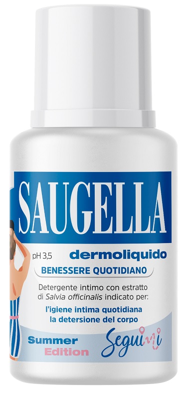 SAUGELLA DERMOLIQUIDO PH 3,5 BENESSERE QUOTIDIANO DETERGENTE INTIMO 100 ML - Farmadillo