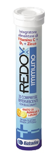 REDOX IMMUNO EFFERVESCENTE 20 COMPRESSE GUSTO ARANCIA E LIMONE - Farmadillo