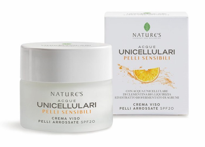 NATURE'S ACQUE UNICELLULARI CREMA VISO PELLI ARROSSATE SPF20 50 ML - Farmadillo