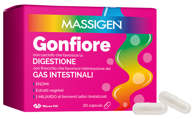 MASSIGEN GONFIORE 20 CAPSULE - Farmadillo