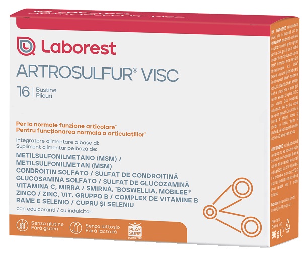 ARTROSULFUR VISC 16 BUSTINE DA 6 G - Farmadillo