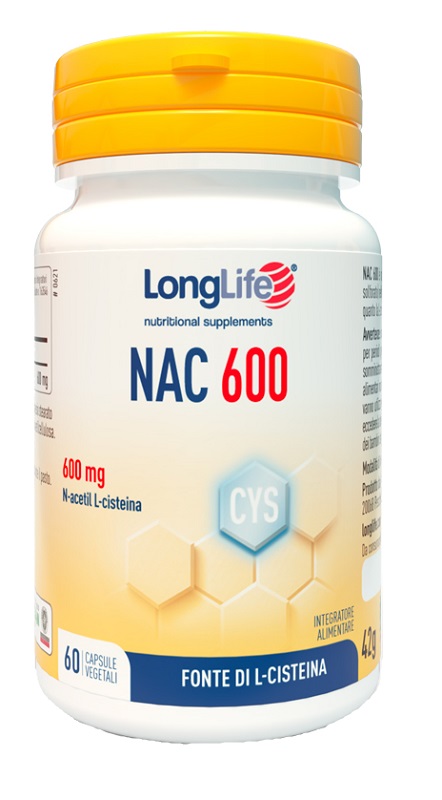 LONGLIFE NAC 600MG 60 CAPSULE - Farmadillo