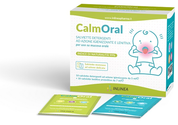 CALMORAL 10 SALVIETTE DETERGENTI + 10 SALVIETTE LENITIVE PROTETTIVE - Farmadillo