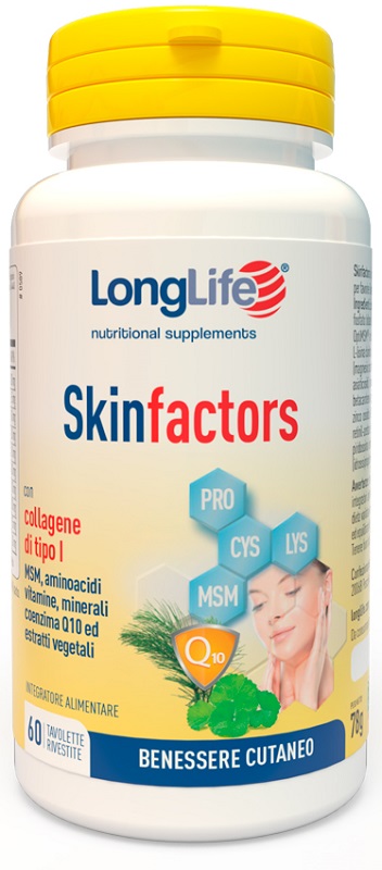 LONGLIFE SKIN FACTORS 60 TAVOLETTE RIVESTITE - Farmadillo