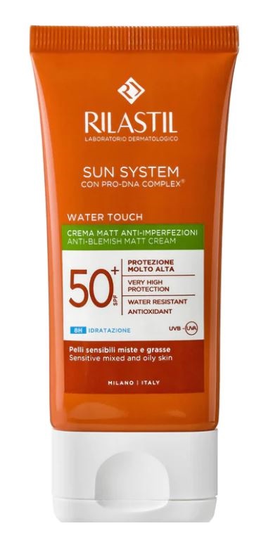 RILASTIL SUN SYSTEM WATER TOUCH MAT CREMA SPF50+ 50 ML - Farmadillo