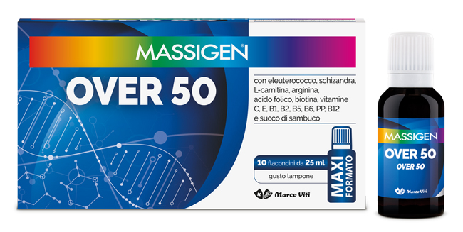 MASSIGEN OVER 50 10 FLACONI DA 25 ML - Farmadillo