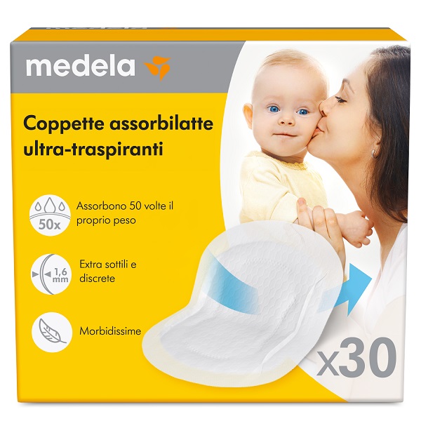 COPPETTE ASSORBILATTE ULTRA-TRASPIRANTI 30 PEZZI - Farmadillo
