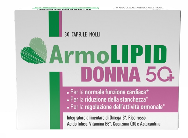 ARMOLIPID DONNA 50+ 30 CAPSULE MOLLI - Farmadillo