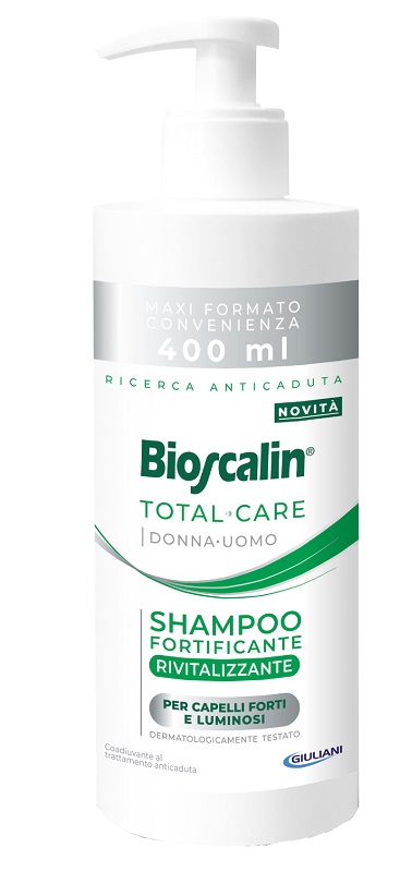 BIOSCALIN TOTAL CARE SHAMPOO FORTIFICANTE RIVITALIZZANTE 400 ML - Farmadillo
