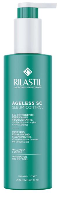 RILASTIL AGELESS SC SEBUM CONTROL GEL DETERGENTE PURIFICANTE RIEQUILIBRANTE 250 ML - Farmadillo