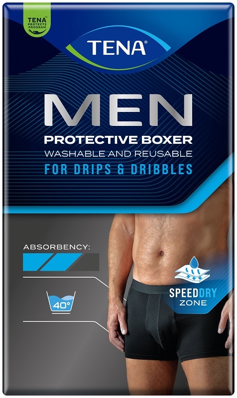 TENA MEN PROTECTIVE BOXER ASSORBENTE LAVABILE MEDIUM 1 PEZZO - Farmadillo